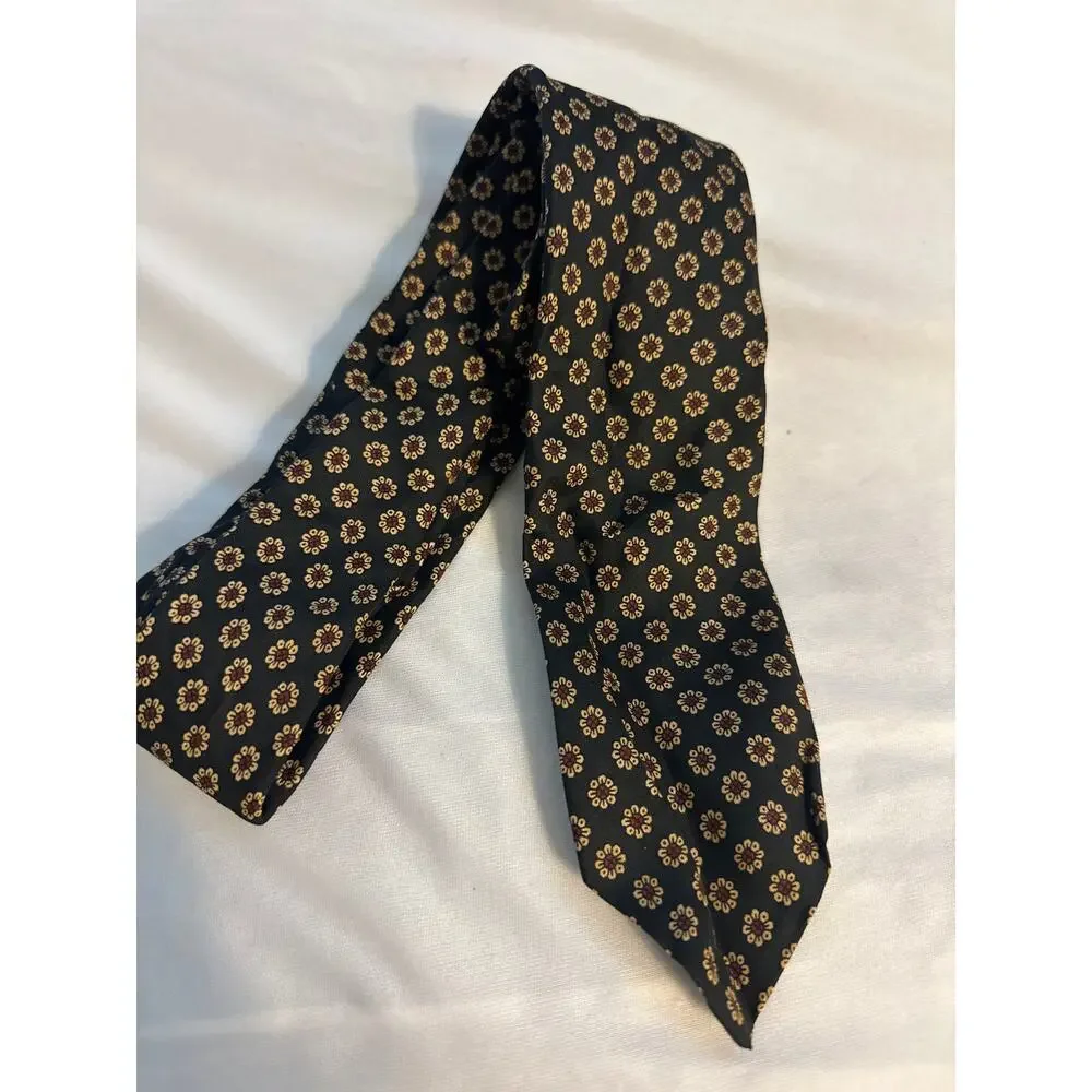 Robert Talbott Aries On Nob Hill Stanford Court Hotel Mens Floral Sunflower Tie‎